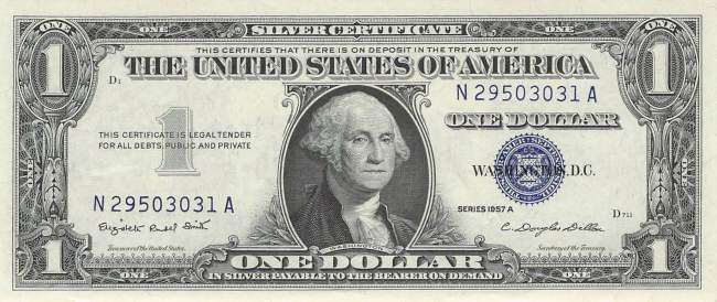 USA p.419a 1 Dollar 1957 A
